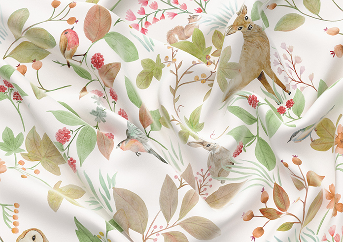 Hedgerow Velvet, Loralei - Motorised Roman Blind - Image 4